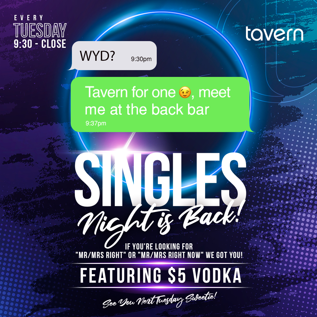 Singles Night - Tavern at the Beach